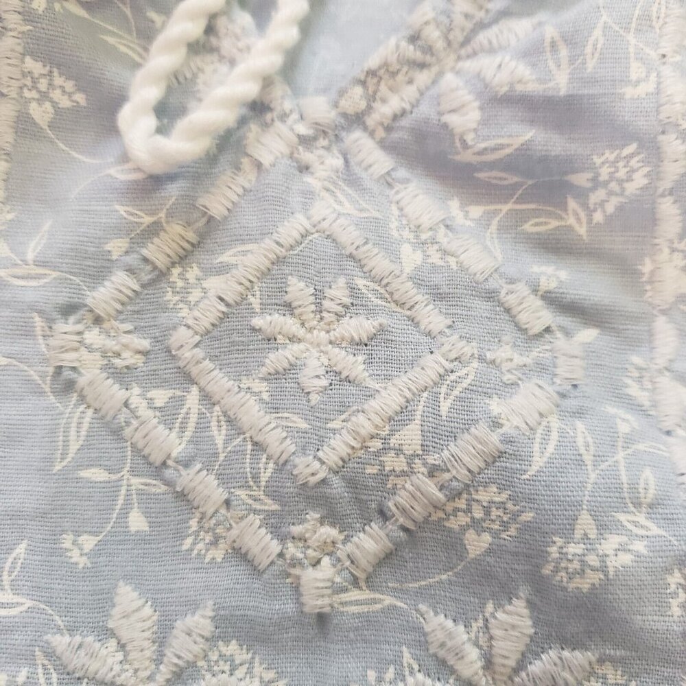 JOIE Peasant Blouse Women's Size Small Embroidered Blue Boho Cottage Core Fairy - Picture 12 of 16